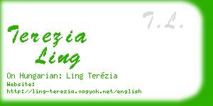 terezia ling business card